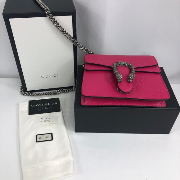 Gucci Mini Dionysus Shoulder Bag in Pink new with dust bag - Picture 7 of 15